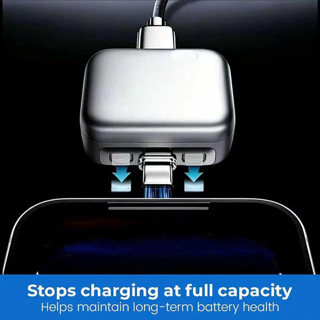 Smart Auto Stop Charging Adapter,Fully Charged Separator, Intelligent Power Cut-Off Protector, Universal Fast Charging Safety Adapter for Smartphones Tablets USB Devices