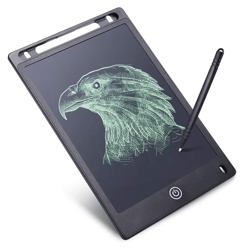 Rectangular Magic Slate 8.5-Inch LCD Writing Tablet with Stylus Pen, for Drawing, Playing, Noting by Kids & Adults