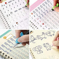 Yazora Magic Practice Copybook Set for Kids | 4 Reusable Handwriting Practice Books with Magic Pen & 10 Refills | Letter, Number & Writing Tracing Workbook for Preschoolers