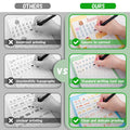 Yazora Magic Practice Copybook Set for Kids | 4 Reusable Handwriting Practice Books with Magic Pen & 10 Refills | Letter, Number & Writing Tracing Workbook for Preschoolers